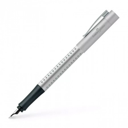 Grip 2011 Fountain Pen with Medium Nib, Silver